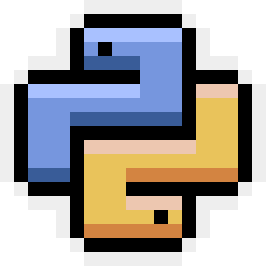 Pixel art da logo Python